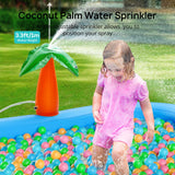 Inflatable Water Park Pool with Slide & Sprinkler, 95" x 75" x 40" Family Splash Pool