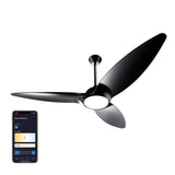 Atomi Smart Slique 60" Wi-Fi Outdoor Ceiling Fan with RGB Color-Changing LED Light
