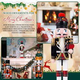 12" Wooden Nutcracker Soldier – Sword, Movable Jaw & Gift Box