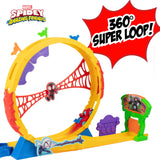 Marvel Spidey and His Amazing Friends Metals Super Loop Track with Spider Man Vehicle Set