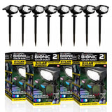 Bell + Howell Bionic Color Burst Solar LED Landscape Spotlights, 8-Pack, Color Changing