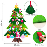 38.6" PayUSD Lighted Felt Christmas Tree – 30 Detachable Ornaments