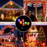 82 ft 200 LED Christmas String Lights with Music & Motion Sensor, Multicolor Plug-In Holiday Lights