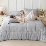 Lightweight Cooling Quilted Comforter, All Season Down Alternative Duvet
