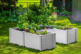 Vita Classic 6'L x 6'W x 22"H Vinyl Keyhole Composting Garden Bed