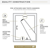 MCS Studio Gallery Picture Frame, MDF Poster Frame with Plexi Front