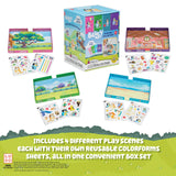 Bluey Repositionable Sticker Play Sets – 4 Scenes, 16 Reusable Sheets Collection Colorforms