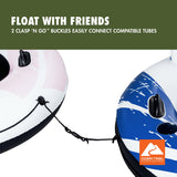 Ozark Trail Rapid Rider Double 2-Person River Tube with Cooler, Cup Holders & Mesh Seats
