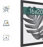 MCS Studio Gallery Picture Frame, MDF Poster Frame with Plexi Front