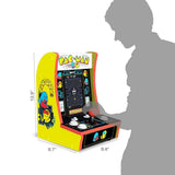 Arcade1Up Pac-Man Countercade Arcade Machine with 3 Retro Games, Light-Up Marquee and Dual Speakers