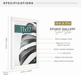MCS Studio Gallery Picture Frame, MDF Poster Frame with Plexi Front