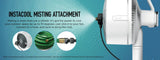 Shark FlexBreeze Cordless Portable Fan UH206 with Misting Attachment