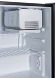 2.7 Cu Ft Single Door Mini Refrigerator with Half-Width Freezer