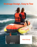 VEVOR 3 Person Towable Tube for Boating, Hot Dog Water Tube