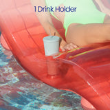 Funsicle FunChaiser Lounge 5.6 ft Inflatable Floating Lounger - Dry-Float Pool Chair