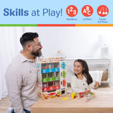 19-Piece Melissa & Doug Sort, Stock, Select Wooden Vending Machine – Play Food, Coins & Cards