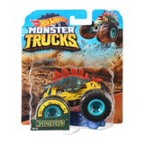 Hot Wheels Monster Trucks Motosaurus – 1:64 Stegosaurus Vehicle with Connect and Crash Car