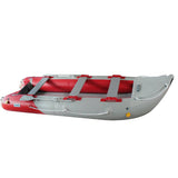 BRIS 14.1 ft Inflatable Kayak Canoe Tender Boat with Air Deck Floor, Seats, Oars & Pump