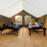 Disc-O-Bed XL Portable Cot Bundle – Convertible Bunk Bed, Bench & Camping Cot System