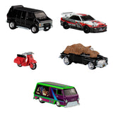 10-Pack Hot Wheels Premium Pop Culture 1:64 Die-Cast Cars, Trucks & Vans – 2 Themed 5-Packs