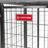 Lucky Dog 4'x8' STAY Series Villa Dog Kennel with Privacy Screen