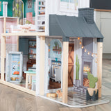 KidKraft Celeste Mansion Wooden Dollhouse – 4 Floors, Elevator, Lights, Sounds & 24 Accessories