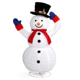 4 ft Lighted Pop-Up Snowman Christmas Decoration with 120 LEDs and Moving Hat