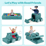 13-Piece INFANS Modular Kids’ Play Couch – Convertible Foam Fort-Building Sectional Sofa
