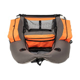 Miumaeov Inflatable Fishing Boat with Adjustable Backrest, Portable Float Tube