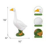 Mainstays 19.6" Porch Goose Garden Statue, Hand-Painted Resin Goose Décor