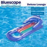 Bluescape Deluxe Lounge Inflatable Pool Float - 63" Floating Pool Lounge