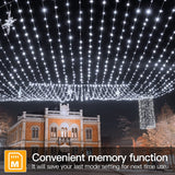 108 ft Outdoor Christmas String Lights, 200 LED Plug-In Lights with 8 Modes