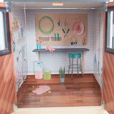 KidKraft Celeste Mansion Wooden Dollhouse – 4 Floors, Elevator, Lights, Sounds & 24 Accessories