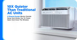 Midea 12,000 BTU Smart Inverter U-Shaped Window Air Conditioner with MShield Air Ionizer, WiFi, Matter & Voice Control