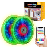 Xtreme Lit 100 ft Bluetooth RGBIC LED Strip Lights – 540 LED Smart Color-Changing Light Strip