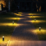 LEONLITE 4 Pack Low Voltage LED Pathway Lights – 400 lm 5W Landscape Lighting