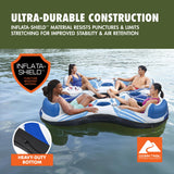 Ozark Trail Rapid Rider Quadruple River Tube, 4-Person Floating Island