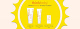 Thinkbaby Sunscreen Lotion + Sunscreen Stick Set – SPF 50 Mineral Sunscreen Bundle with SPF 30 Face Stick