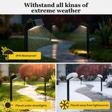 8 Pack Solar Pathway Lights – 3500 K Warm White LED Landscape Lights
