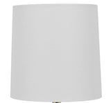 Mainstays Ball Table Lamp with White Linen Round Hardback Shade