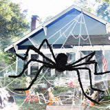 Ayieyill 79" Giant Spider Halloween Decoration, Large Scary Yard Prop Bendable Leg