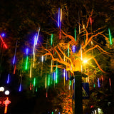 Meteor Shower LED String Lights, 20" 10-Tube, 540 LEDs, Connectable Indoor & Outdoor
