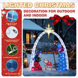5 ft Lighted Nativity Scene Outdoor Christmas Decoration with 150 Warm White LED Lights
