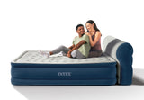Intex Dura-Beam Deluxe Queen Air Mattress with Headboard, 18" Raised Bed