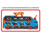 3-Car Hot Wheels Speedway Hauler – 6 ft. Convertible Race Track, Dual Launcher & 22-Car Storage