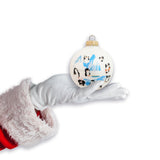 Set of 8 Seamless Glass Christmas Tree Ornaments, 2.63-Inch Solid-Color Xmas Baubles