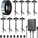 All-in-One Low Voltage LED Pathway Lighting Kit – 8 Pack 3W Landscape Lights