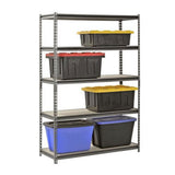48"W x 18"D x 72"H 5 Shelf Heavy Duty Metal Muscle Rack Garage Shelving Storage