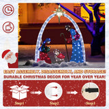 5 ft Lighted Nativity Scene Outdoor Christmas Decoration with 150 Warm White LED Lights
