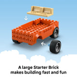 LEGO Bluey’s Beach & Family Car Trip – 133 Pieces, 3 Minifigures & Buildable Vehicle